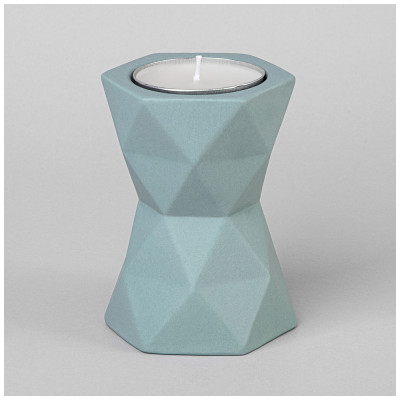 Подсвечник со свечой 8.5*8.5*12.5см (свеча ароматическая в комплекте) LEFARD 374-124