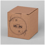 Свеча ароматическая 8.6*8.6*8.2см цвет: пудровый LEFARD 374-126