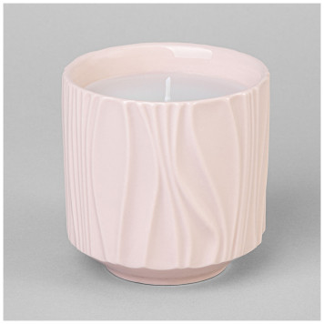 Свеча ароматическая 8.6*8.6*8.2см цвет: пудровый LEFARD 374-126
