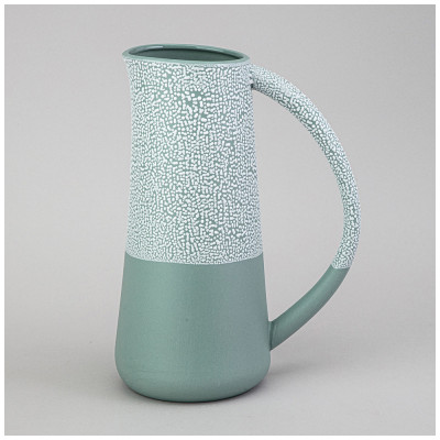 Ваза коллекция " ЖЕМЧУЖИНА" 18,2*11,5*25,3см цвет: мятный LEFARD 374-130