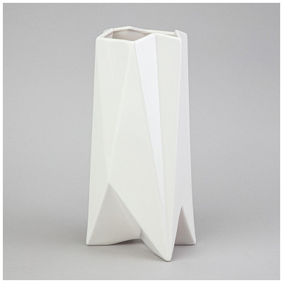 Ваза 10.5*8*24см цвет: белый LEFARD 374-137