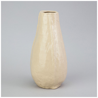 Ваза 13*13*25см цвет: бежевый LEFARD 374-139-1