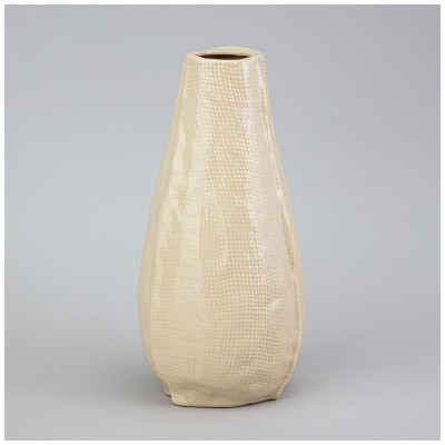 Ваза 13*13*25см цвет: бежевый LEFARD 374-139