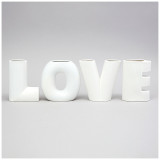 Набор ваз "LOVE", высота 15.2см цвет: белый LEFARD 374-140