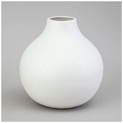 Ваза коллекция " ЖЕМЧУЖИНА" 20*20*21.6см цвет:белый LEFARD 374-143