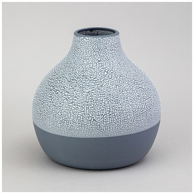 Ваза коллекция " ЖЕМЧУЖИНА" 20*20*21.6см цвет: темно-синий LEFARD 374-144