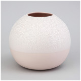 Ваза коллекция " ЖЕМЧУЖИНА" 18*18*16см цвет: пудровый LEFARD 374-155