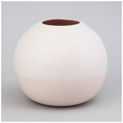 Ваза коллекция " ЖЕМЧУЖИНА" 18*18*16см цвет: пудровый LEFARD 374-155