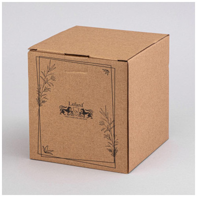 Ваза коллекция " ЖЕМЧУЖИНА" 12*12*13,2см цвет: белый LEFARD 374-157