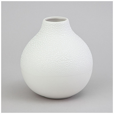 Ваза коллекция " ЖЕМЧУЖИНА" 12*12*13,2см цвет: белый LEFARD 374-157-1