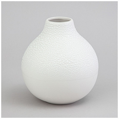 Ваза коллекция " ЖЕМЧУЖИНА" 12*12*13,2см цвет: белый LEFARD 374-157