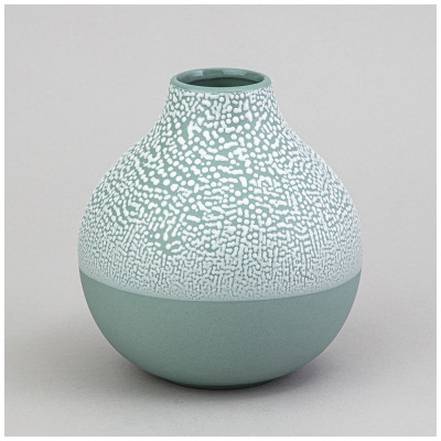 Ваза коллекция " ЖЕМЧУЖИНА" 12*12*13,2см цвет: мятный LEFARD 374-158