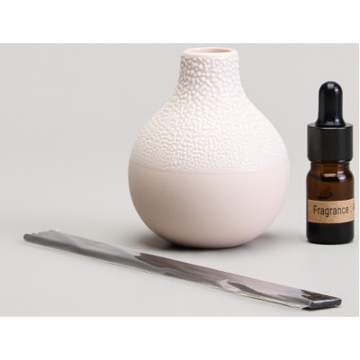 Диффузор ароматический коллекция " ЖЕМЧУЖИНА" 7.5*7.5*9,7см (масло и палочки в комплекте) LEFARD 374-160-1