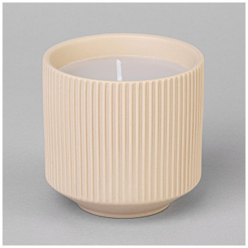 Свеча ароматическая 200мл 7*7*7см цвет: бежевый LEFARD 374-162