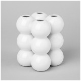 Ваза 9,2*9,2*11,9 см цвет: белый LEFARD 374-164