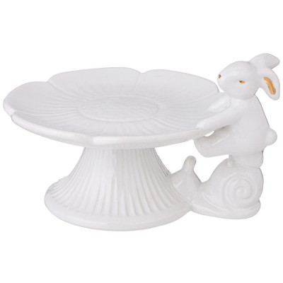 Блюдо на ножке коллекция "BRIGHT RABBITS" 17,5х14х10 см LEFARD 406-748