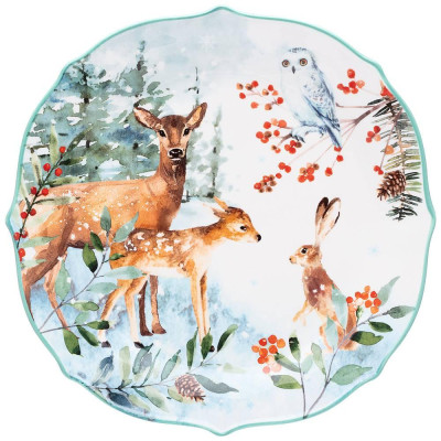 Тарелка обеденная "ЛЕСНАЯ СКАЗКА" 26,5 см (кор=16шт.) LEFARD 409-167