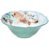 Салатник сервировочный "ЛЕСНАЯ СКАЗКА" заяц 19*7 см 600 мл (кор=24шт.) LEFARD 409-170