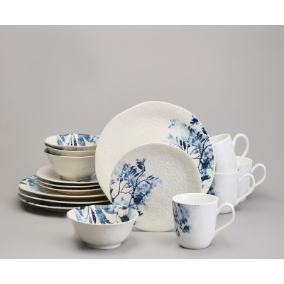 Набор обеденный "FOREST TALE" blue 4 пер. 16 пр. (кор=1шт.) LEFARD 409-211-1