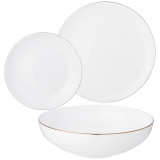 Набор посуды " кристал' ' голд обеденный на 6 пер. 18 пр. LEFARD 414-050