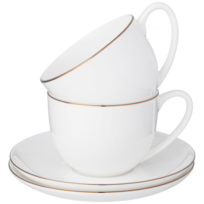 Чайный набор " кристал' ' голд на 6 пер. 12 пр. 250 мл LEFARD 414-058-4