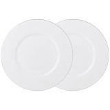 Набор тарелок закусочных " кристал' ' платинум 2 шт. 21 см LEFARD 414-061