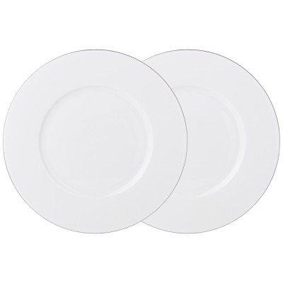 Набор тарелок закусочных " кристал' ' платинум 2 шт. 21 см LEFARD 414-061