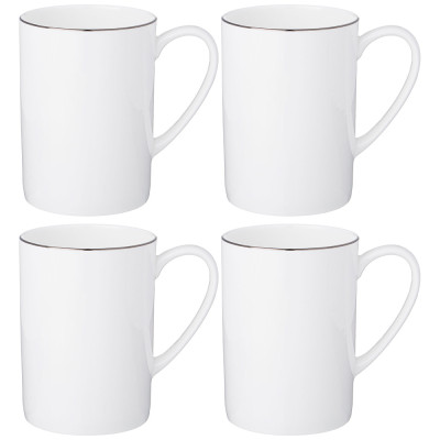 Набор кружек " кристал' ' платинум 4 шт. 480 мл LEFARD 414-064