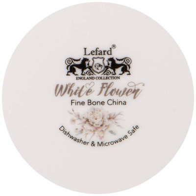 Салатник-тарелка суповая " WHITE FLOWER" 15, 5*7 см 800 мл (кор=24шт.) LEFARD 415-2139-2