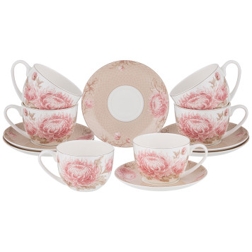 Чайный набор "АСТРА" на 6 пер. 12 пр. 330 мл (кор=4наб.) LEFARD 415-2161