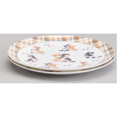 Набор тарелок закусочных "ЛУЧШИЕ ДРУЗЬЯ" 2 шт. 23 см (кор=36шт.) LEFARD 415-2182-4