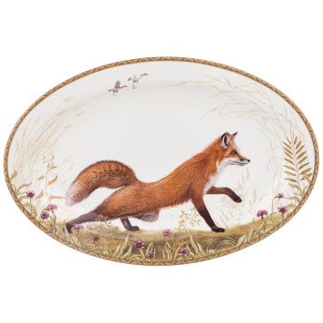 Блюдо овальное "ОХОТА" 26,5 см (кор=36шт.) LEFARD 415-2219
