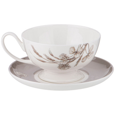 Чайная пара "WHITE FLOWER" 350 мл (кор=24наб) LEFARD 415-2241-1