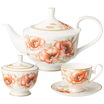 Чайный сервиз "ANTIQUE" на 6 пер. 14 пр. 1200/320/250 мл (кор=4наб.) LEFARD 415-2264