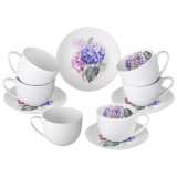 Чайный набор "HORTENSIA" на 4 пер. 8 пр. 330 мл (кор=6наб.) LEFARD 415-2290