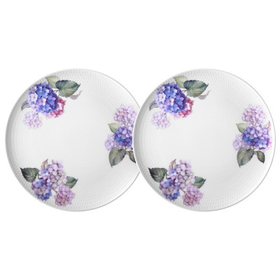 Набор тарелок обеденных "HORTENSIA" 2 шт. 25,5 см (кор=12наб.) LEFARD 415-2292