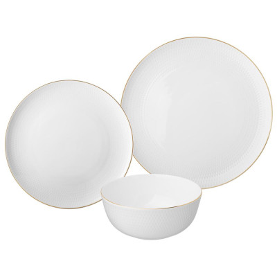 Набор посуды обеденный "CHIC" на 4 пер. 12 пр. (кор=2наб.) LEFARD 415-2295