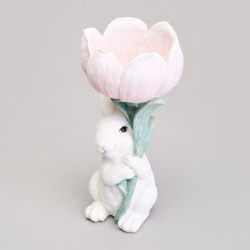 Фигурка декоративная "КРОЛИК" 10,5х9,7х20,7 см LEFARD 41-539-4