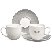 Чайный набор "TET-A-TET" на 2 пер. 4 пр. 300 мл (кор=18наб.) LEFARD 416-103