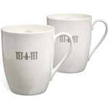 Набор кружек "TET-A-TET" 2 шт. 440 мл (кор=24наб.) LEFARD 416-104