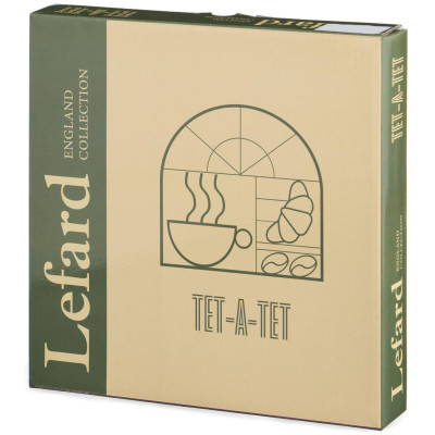 Набор тарелок закусочных "TET-A-TET" 2 шт. 20,5 см (кор=16наб.) LEFARD 416-106-5