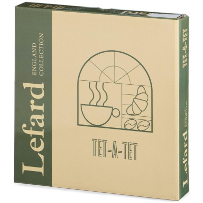 Набор тарелок закусочных "TET-A-TET" 2 шт. 20,5 см (кор=16наб.) LEFARD 416-107-4