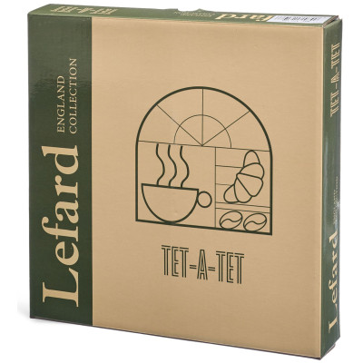 Набор тарелок закусочных "TET-A-TET" 2 шт. 20,5 см (кор=16наб.) LEFARD 416-108-3