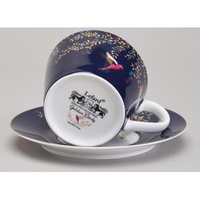 Чайная пара "GOLDEN BIRDS" 220 мл (кор=18наб.) LEFARD 419-127-4