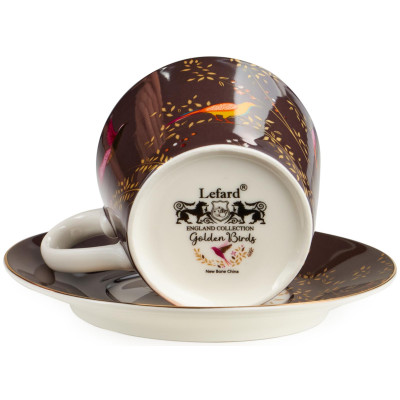 Чайный набор "GOLDEN BIRDS" на 2 пер. 4 пр. 220 мл (кор=12наб.) LEFARD 419-129-10