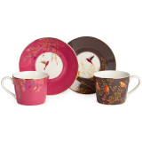 Чайный набор "GOLDEN BIRDS" на 2 пер. 4 пр. 220 мл (кор=12наб.) LEFARD 419-129