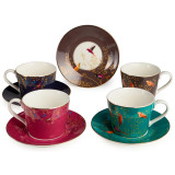 Чайный набор "GOLDEN BIRDS" на 4 пер. 8 пр. 220 мл (кор=10наб.) LEFARD 419-130