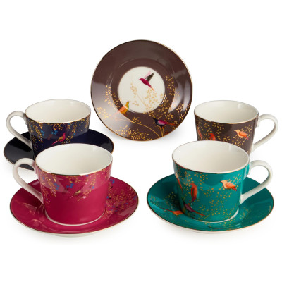 Чайный набор "GOLDEN BIRDS" на 4 пер. 8 пр. 220 мл (кор=10наб.) LEFARD 419-130