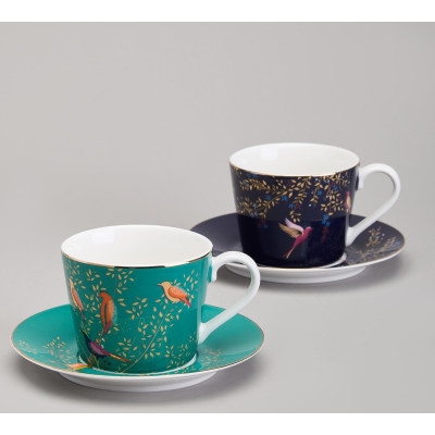 Чайный набор "GOLDEN BIRDS" на 2 пер. 4 пр. 220 мл (кор=12наб.) LEFARD 419-131-1