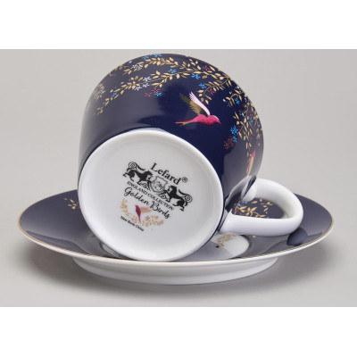 Чайный набор "GOLDEN BIRDS" на 2 пер. 4 пр. 220 мл (кор=12наб.) LEFARD 419-131-8